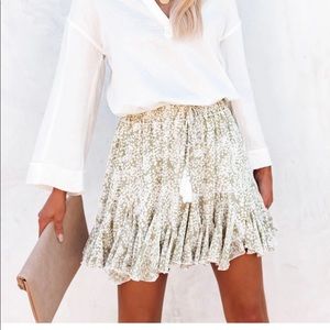 Floral Ruffle Skirt
